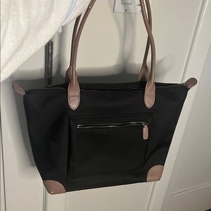 Elegant Black and Mauve Tote Bag